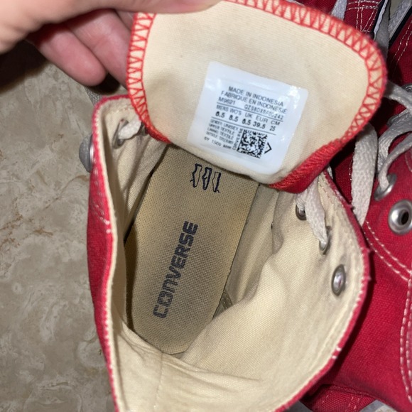 Men\'s Size 6.5 - Converse CHUCK‎ TAYLOR All Star Hi-Top Red